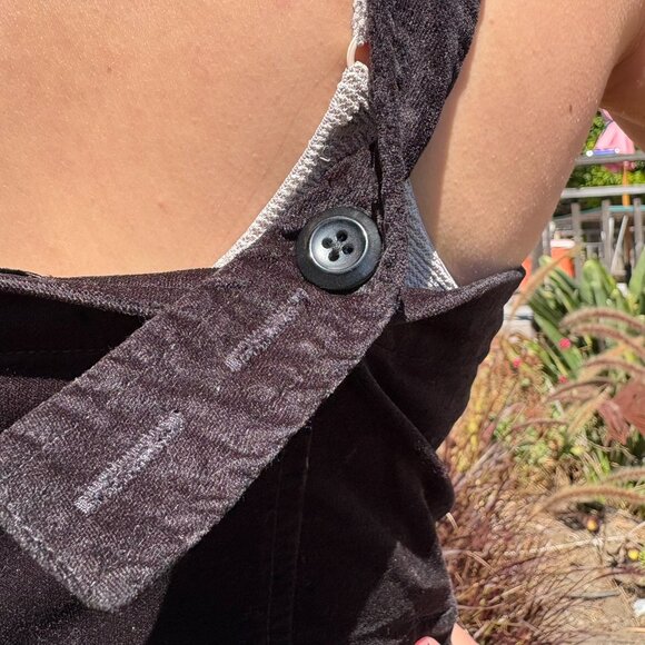 J. Crew Stretch Velvet Overalls - Picture 4 of 7